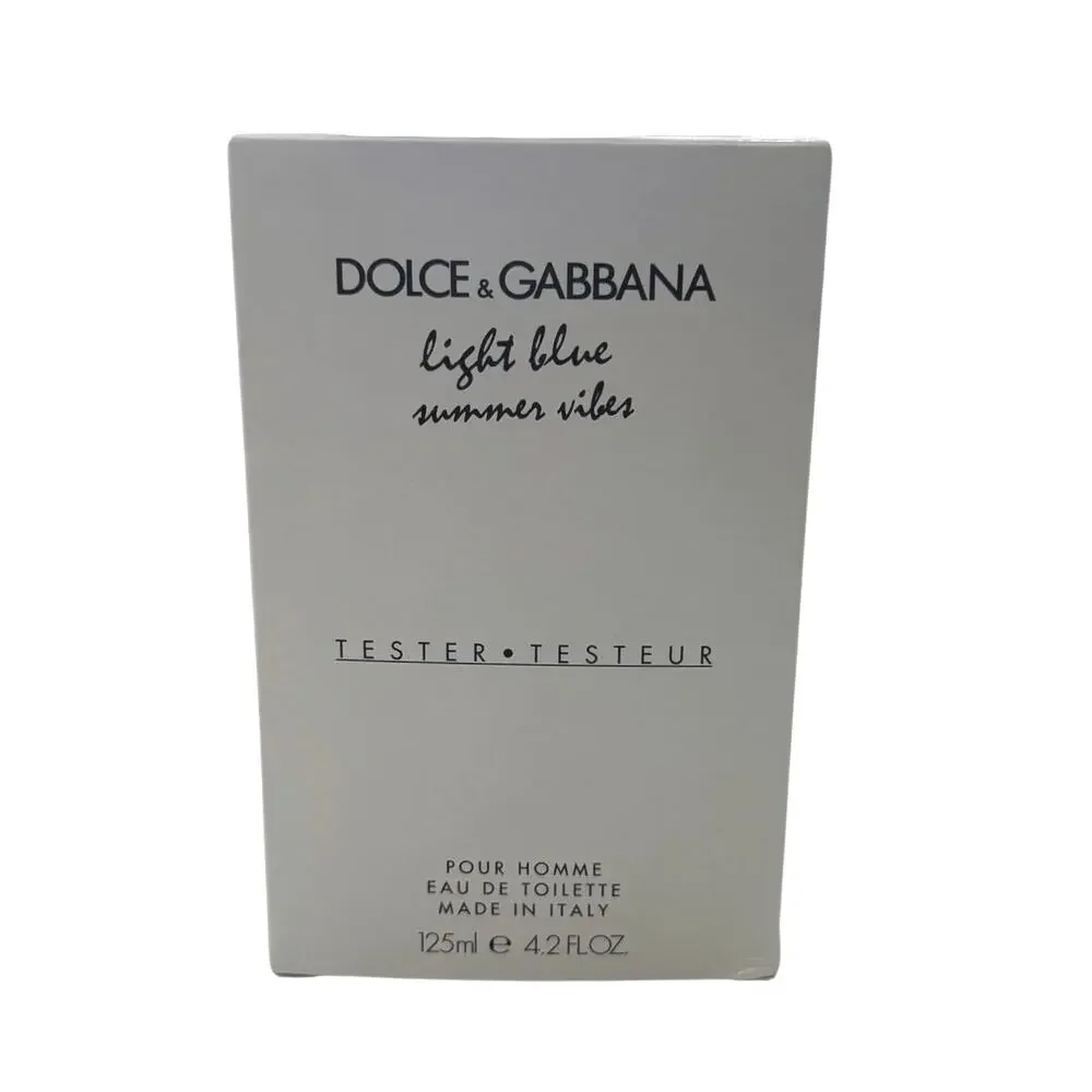 Dolce & Gabbana Men's Light Blue Summer Vibes Pour Homme EDT Spray 4.2 oz New - Picture 3 of 6